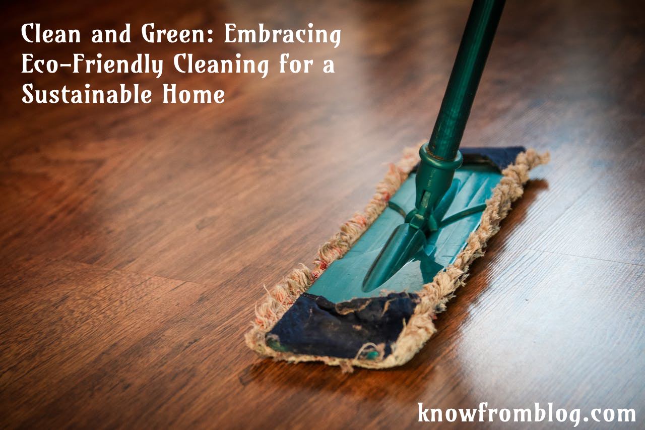 Eco-Friendly Cleaning for a Sustainable Home